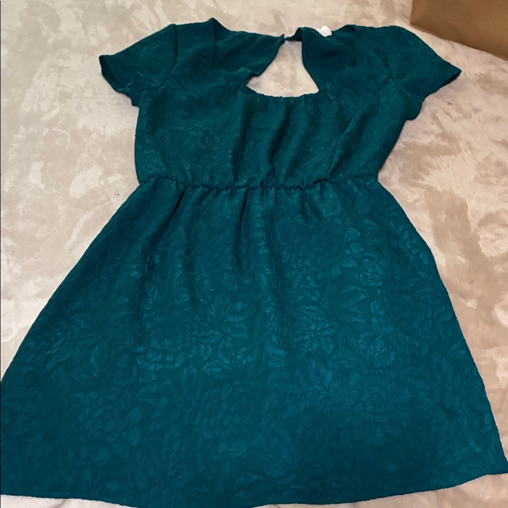 Chic Teal Mini Dress